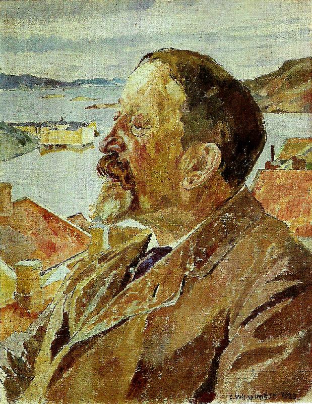 Carl Wilhelmson hjalmar lundbohm oil painting image